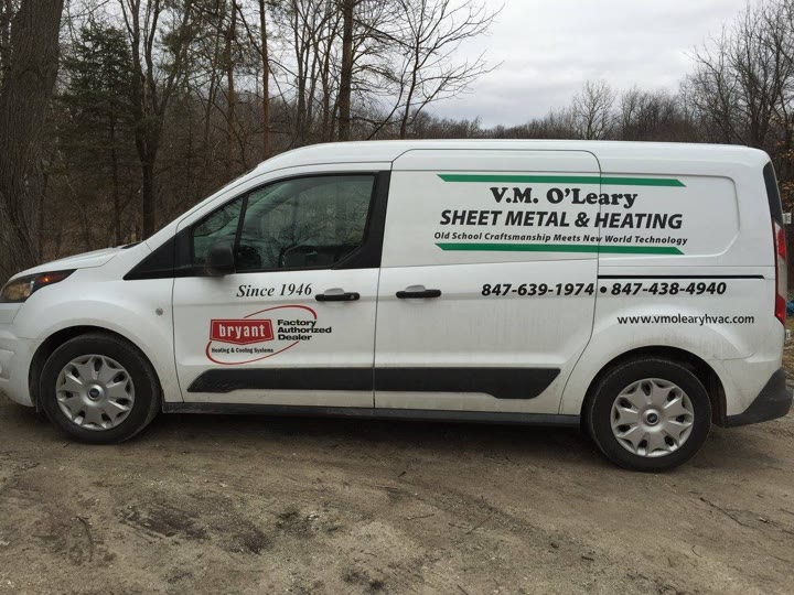 V.M. O'Leary Sheet Metal & Heating ad: Give us a call! Let us come out and make sure your furnace safe and ready for the winter.
