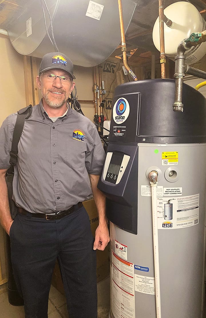 Rise Plumbing and Heating ad: Water Heater Experts