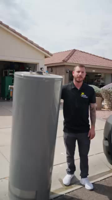 Luxury Air Conditioning & Plumbing ad: If your water heater just died in Phoenix, you're gonna have your family stuck with ice-cold showers.