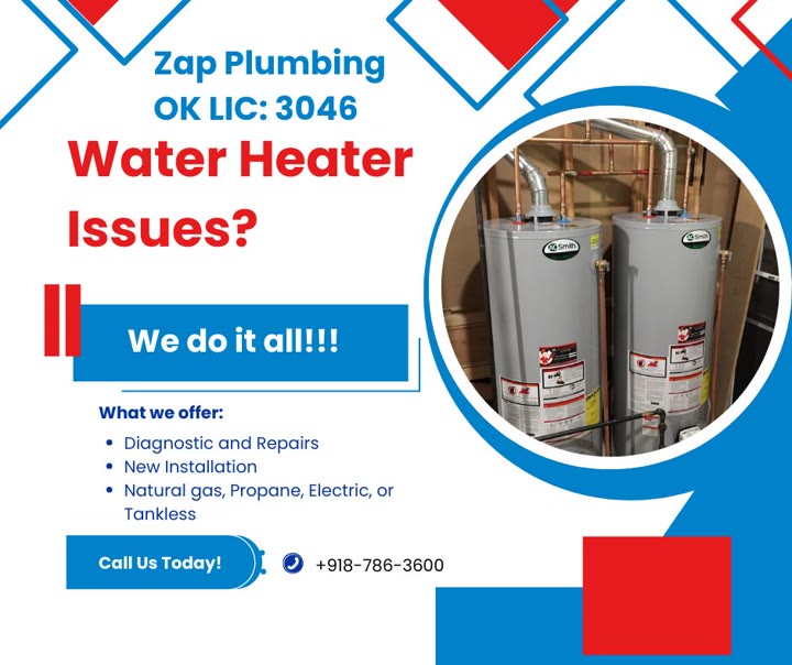 Zap Plumbing ad: Water Heater Issues?