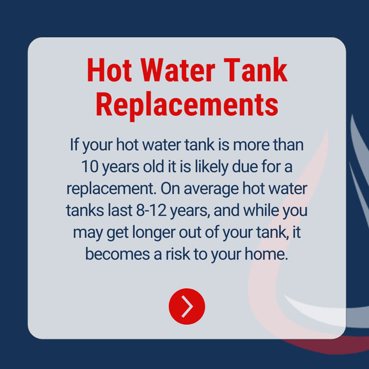 Tapped In Plumbing + Heating ad: Hot Water Tank Replacements