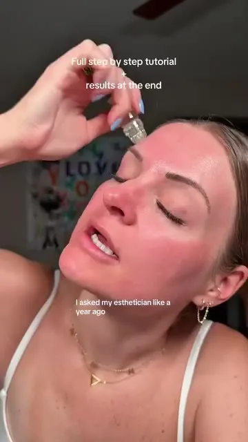 Qure Skincare video ad: a creator shows how she uses the Qure micro-infusion system at home